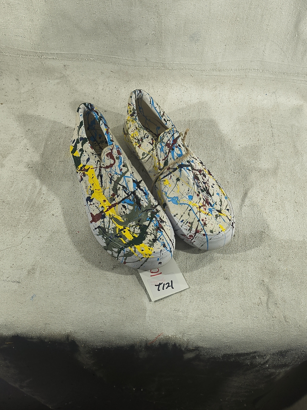 Timothy Designs T121 Slip On Sneakers Size 9.5 W/ Unique Street Wear Design